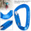 Moschettone autobloccante da 12 kN 80x40 mm Blu 7