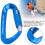 Moschettone autobloccante da 12 kN 80x40 mm Blu 8