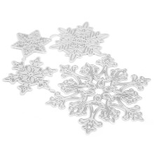 Dies de découpe scrapbooking en forme de flocon de neige en acier au carbone léger