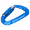 Moschettone autobloccante da 12 kN 80x40 mm Blu 2
