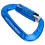 Moschettone autobloccante da 12 kN 80x40 mm Blu 16