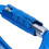 Moschettone autobloccante da 12 kN 80x40 mm Blu 13