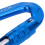 Moschettone autobloccante da 12 kN 80x40 mm Blu 9