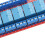 Modulo relè ottico verde a 8 canali 24V 141.5x50x18.5mm 6