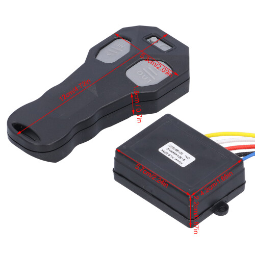 6f229v 200mAh Nero telecomando wireless compatto per verricello 2