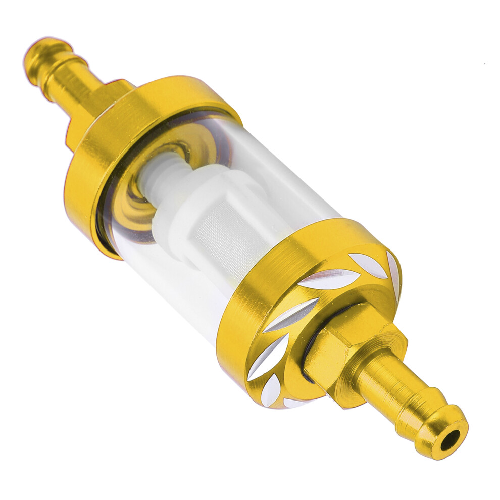 Glass Fuel Filter Element Aluminium Alloy Shell Replacement For Cars Atv Suvs Motorcycles Pit Bikesyellow 7621322545241