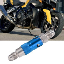 Edelstahlschaltautobremse Flüssigkeits-Quick-Release-Adapter Universell Blau