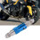 Edelstahlschaltautobremse Flüssigkeits-Quick-Release-Adapter Universell Blau 1