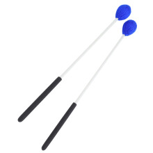 WA09 2 pièces bâtons tête en laine bleue fibre de verre 360mm