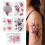 Damentattoos regenfest, Blumenmotiven, 148x210mm 15