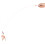 Giocattolo per gatti a bastone con piume, 91 cm / 35,8 in, plastica 4