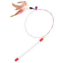 Giocattolo per gatti a bastone con piume, 91 cm / 35,8 in, plastica