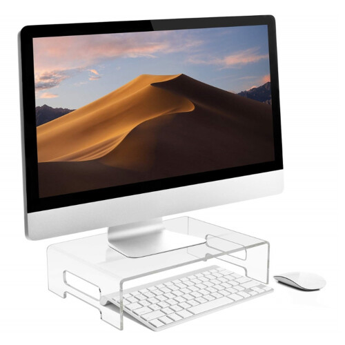 Support de moniteur en acrylique transparent 948 g, OpenDesign 2
