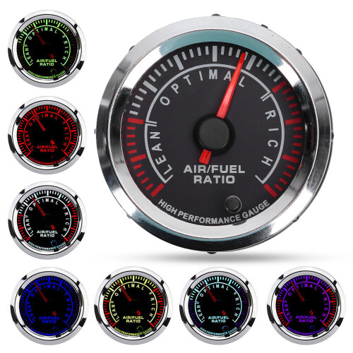 Jauge AFR 12V de 2 pouces, LED à 7 couleurs, haute précision 1