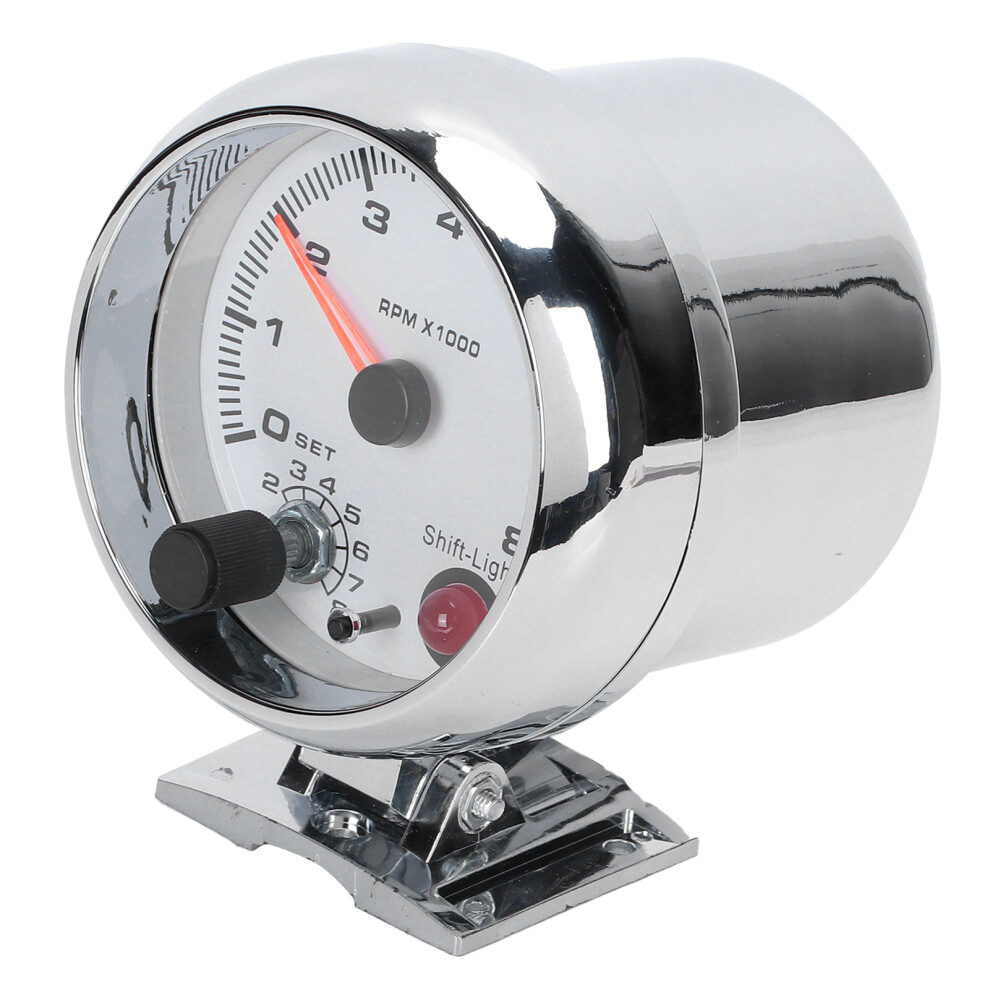 Tachometer 3.75In 0Â8000 Rpm 7 Color Background Lights For 4/6/8 Cylinder 12V GasolineâPowered Vehicles 8711322548454