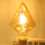 LED Retro Piramide 4W E27 17,5x12,5x12,5 cm Calda 9