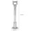 9960-02 Bras d'extension de douche argenté 9-11.1oz 8