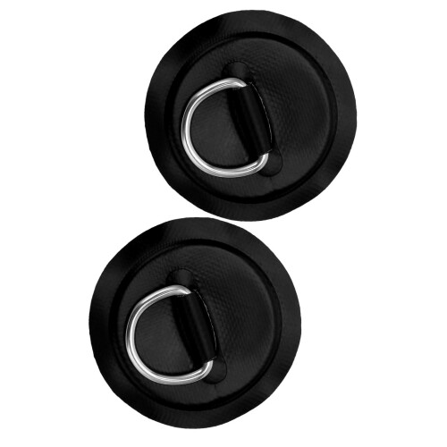 Anello a D Patch Kayak PVC Fitting di fissaggio Nero 50g