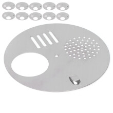 10 pezzi di porte rotonde per alveari, in acciaio inox, 12,5 cm
