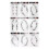 Adesivo tatuaggio per capelli 9 pezzi ED-010–018 11x16cm 2