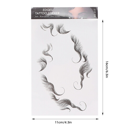 Adesivo tatuaggio per capelli 9 pezzi ED-010–018 11x16cm 2