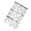 Adesivo tatuaggio per capelli 9 pezzi ED-010–018 11x16cm 6