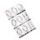 Adesivo tatuaggio per capelli 9 pezzi ED-010–018 11x16cm 5