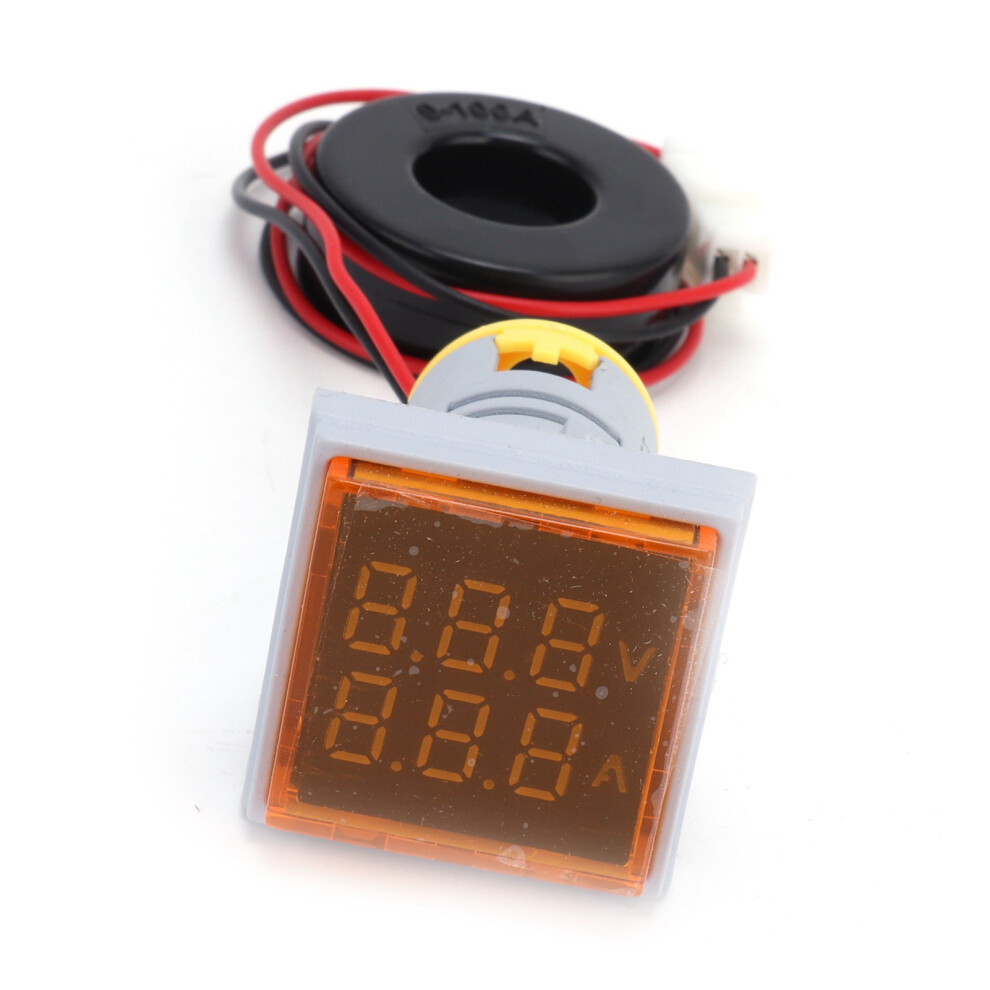 Current Signal Indicator Universal 2ÂDisplay Square Lamp Light 60~500V Ac Ad16â22Fvayellow 8701322549988