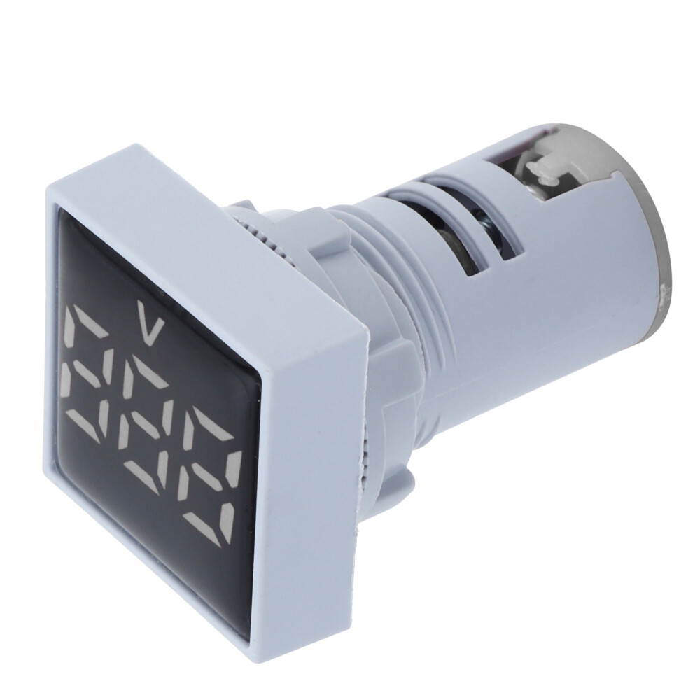 Ad16â22Fsv Digital Voltage Signal Indicator Light Panel Voltage Meter Indicator 60~500V Acwhite 8481322550312