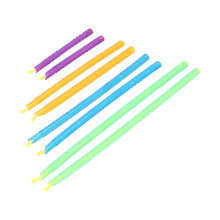8 pezzi di bastoncini sigillanti per sacchetti da 61 g, viola/arancione/blu/verde