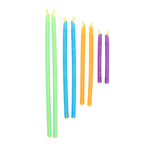 8 pezzi di bastoncini sigillanti per sacchetti da 61 g, viola/arancione/blu/verde 1