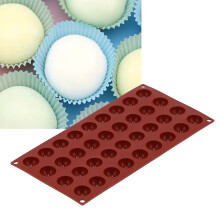 Moule en silicone semi-sphérique, 36 cavités, transparent, 46-129 g