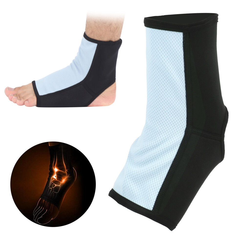 BN FIGHT Muay Thai MMA Ankle Support Wraps Breathable Ankle Guard for Muay Thai Sanda L SizeGrey