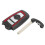 Smart Remote Car Key Shell Case 4 Button Replacement for 5 Series 7 Series 550i 535i 528i X3 13