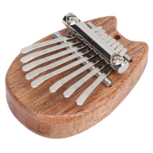Kalimba a otto toni mini orecchie di gatto legno massiccio colore