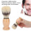 Brosse à rasage portable, bois composite/ABS, Salon 12