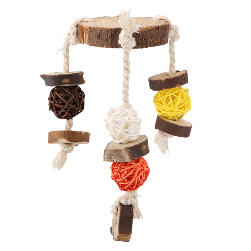 Jouet à mâcher Parrot Knots 74 g multicolore Ø 6-8 cm 1