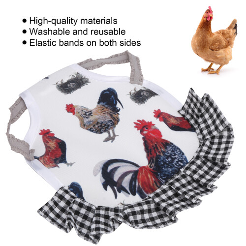Selle de poulet Type C bord noir Tissu 22x22 cm 2