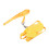 Duck sangle thoracique en nylon corde de traction taille S jaune 15