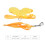 Duck sangle thoracique en nylon corde de traction taille S jaune 13