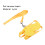 Duck sangle thoracique en nylon corde de traction taille S jaune 5