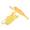 Duck sangle thoracique en nylon corde de traction taille S jaune 16