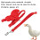 Ducks harnais réglable à corde de traction rouge M 11