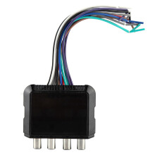 Car Stereo Subwoofer 4 Channel High to Low Audio Converter with Power Amplifier Control Wire