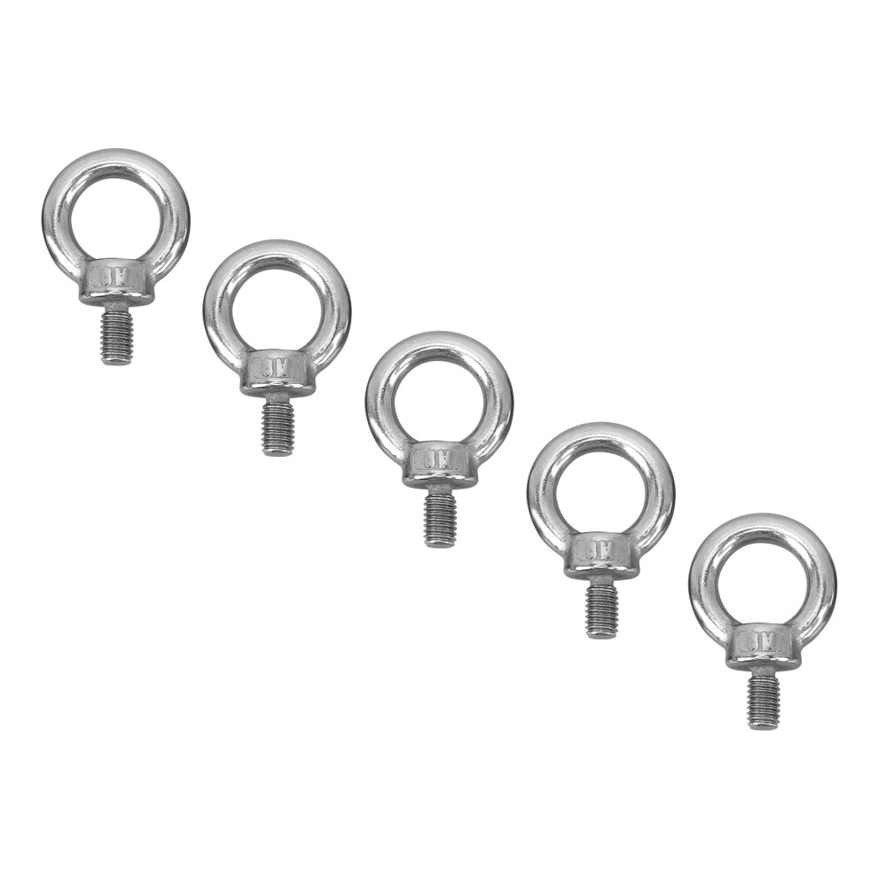 5Pcs M8 Stainless Steel Lifting Ring Eye Bolt Heavy Duty Marine Grade Ring Screw Bolts 8761322554627