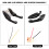 2 Stück 7/8" Motorrad-Handschutz LED-Blinker Signalleuchte Schutzschild 3