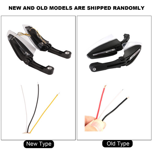 2 Stück 7/8" Motorrad-Handschutz LED-Blinker Signalleuchte Schutzschild 2