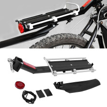 Aluminum Alloy Mountain Road Bicycle Rear Seat Luggage Shelf with Fender Accessory