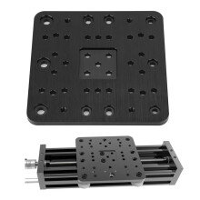 Plaque de portique C-Beam XLarge 12,5x12,5x0,5 cm noire