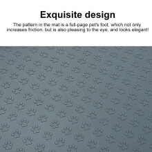 Tapis pour animaux en silicone sans BPA 40 60 cm grand noir